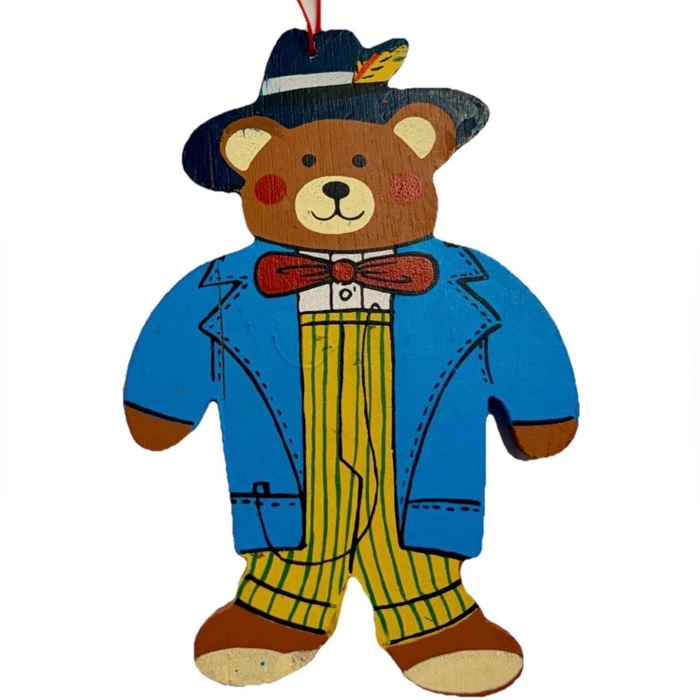 1983 Vtg Bear Ornament Stephanie Siegel